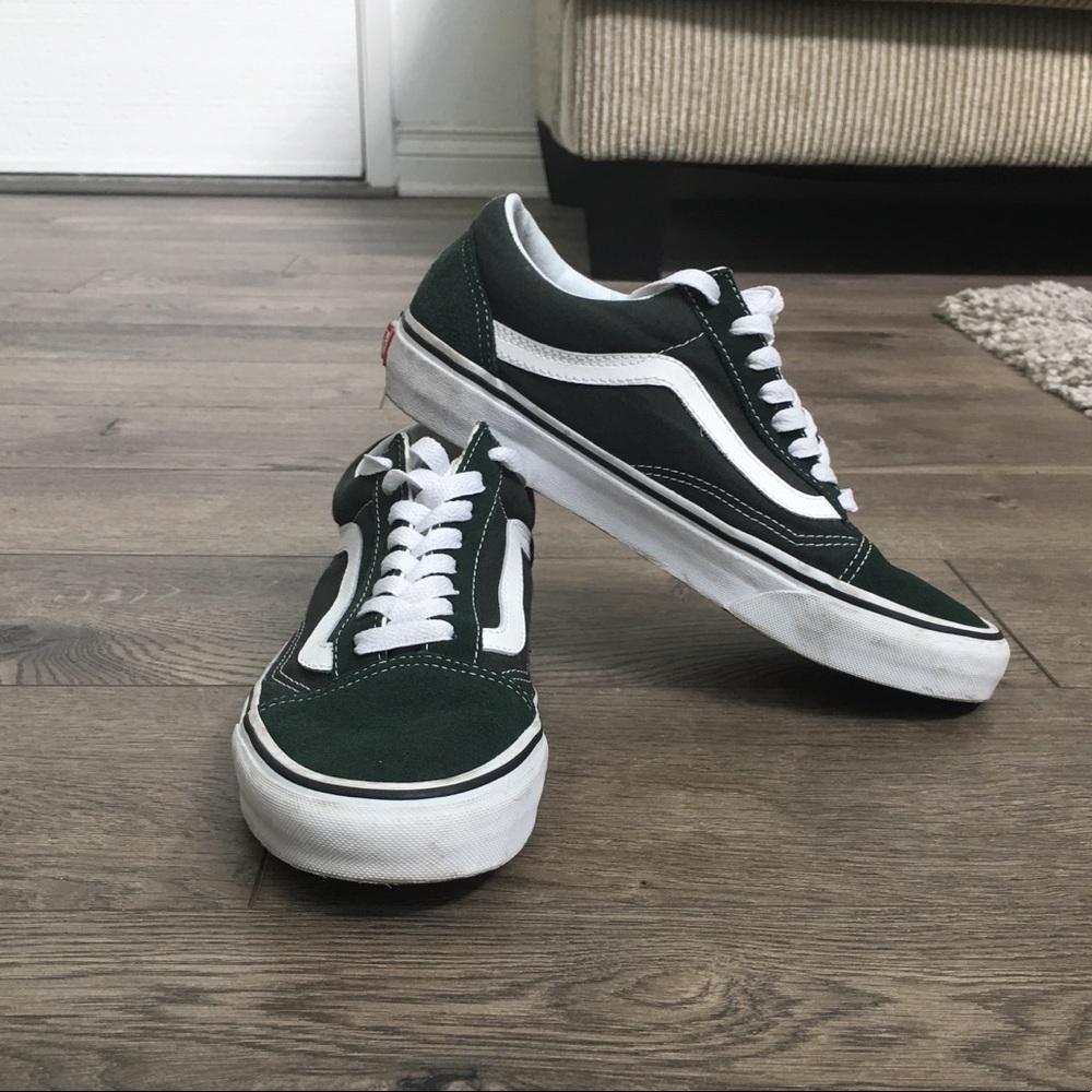 Vans Old Skool Green Skate Shoes